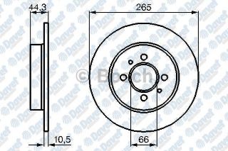 FREN DİSKI ARKA 265MM LAGUNA 1.8 2.0 93-01 SAFRANE   #### resmi