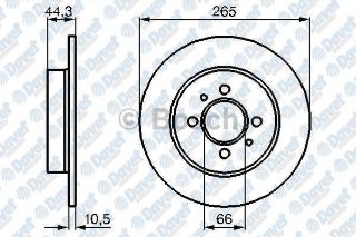 FREN DİSKI ARKA 265MM LAGUNA 1.8 2.0 93-01 SAFRANE   #### resmi