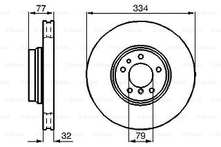 FREN DİSKİ. ÖN. 334.0 /32.0-30.4 MM resmi