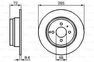 FREN DİSKİ. ARKA. 295.0 /9.6-8.4 MM resmi