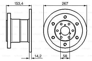 FREN DİSKİ. ÖN. 267 /14.5-12.5 MM resmi