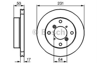REN DİSKI ÖN HAVALI 231MM SUZUKİ ALTO 1.0I 94-> SWİFT 1.0 1.0I 1.3 89-92 resmi
