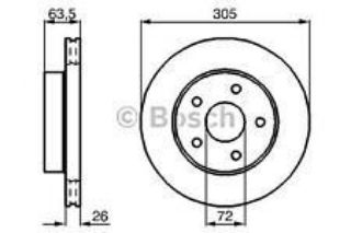 ÖN FREN AYNASI JEEP CHEROKEE 91-05 305X26X5DLXHVLI resmi