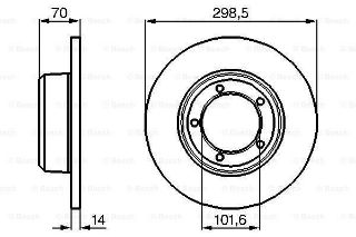 FREN DİSKİ. ÖN. 298.5 /14-13 MM resmi