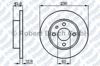 ÖN FREN AYNASI FAVORIT 1.3-FELICIA 1.1-1.3-1.6-1.9-FORMAN CADDY II 1.6-1.9D 96-00 236X13X4DL resmi