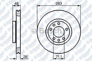 ÖN FREN AYNASI 407 1.6HDI 1.8-2.016V-2.0HDI 04 607 2.0 00 508 10 283X26X5DLXHAVALI resmi