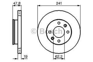 ON FREN DISK AYNASI HAVALI 1.3 1.4 1.6 BENZINLI HYUNDAI GETZ 02> 241MM resmi