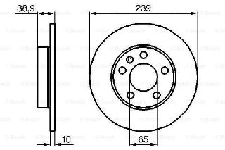 FREN DİSKİ. ARKA. 239 /10-8 MM resmi