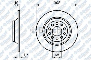FREN DİSKI ARKA AUDI A6 4BC5 3.0 QUATTRO  7.04 resmi