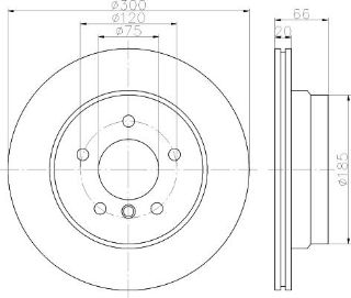FREN DİSKI ARKA 300MM BMW 1 SERISI E81 3 SERISI E90 E93 05> resmi
