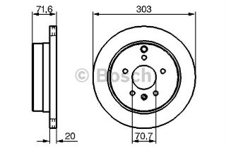 FREN DİSKİ. ARKA. 303 /20-18.4 MM . HAVA KANALLI. YÜKSEK KARBON ALAŞIMLI resmi