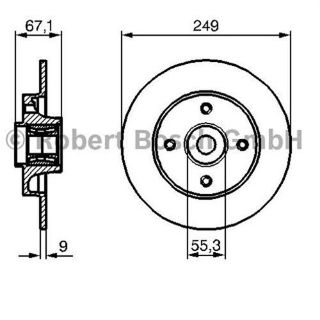 FREN DİSKİ ARKA B.M 307/C4 97-00 resmi