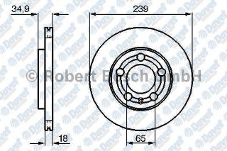 ÖN FREN AYNASI POLO 07 FABİA 00 FOX 03 1.2-1.4 16V-1.6 16V-1.9SDI 239X18X5DLXHAVALI resmi