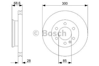FREN DİSKİ ÖN CRAFTER 06> / SPRINTER 06> HAVALI 300MM resmi