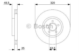ÖN FREN AYNASI VOLVO S40 2004-2012 C70 II 2006-2013 V40 2012 YÜKSEK KARBON ALAŞIMLI resmi