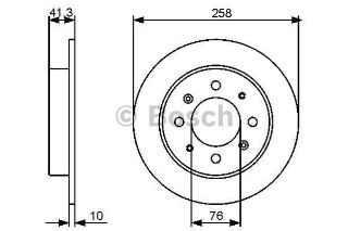 FREN DİSKİ CERATO 1.5 CRDİ 06.2005 - 11.2009; CERATO 1.5 CRDİ HATCHBACK 06.2005 - 11.2009; CERATO 1. resmi