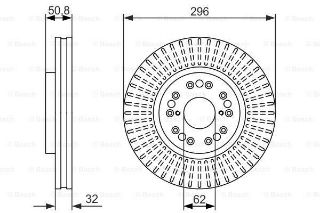 FREN DİSKİ. ÖN. 296.0 /32.0-30.0 MM resmi