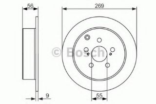 FREN DİSKI, ARKA, [269 /9-7,5 MM] resmi