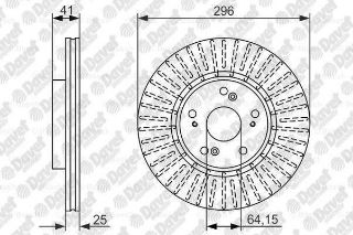 ON FREN AYNASI HAVALI ACCORD 2,2DT I DTEC 08> 15 296X5 resmi