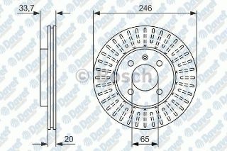 ON FREN DISKI-256×20 4×100 (VW CADDY 96-03  GOLF 89-98  POLO 95-02  POLO CLS 97-02) resmi
