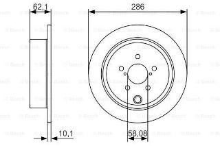 FREN DİSKİ. ARKA. 286.0 /10.0-8.5 MM resmi