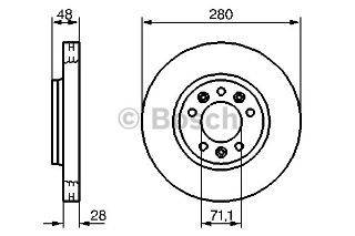 FREN DİSKİ ARKA 3,2 D TRANSIT V347 06- resmi