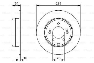 FREN DİSKİ. ARKA. 283.8 MM / 1.2-8.4 MM resmi