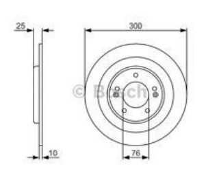 FREN DİSKI, ARKA, [299,8 /10,2-8,4 MM] resmi