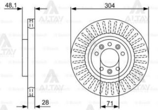 ÖN FREN DİSK SOĞUTMALI 338MM 508 1.6 VTI 1.6 THP 1.6 HDI 2.0 HDI 10> C4/308 II 1.6 1.6 HDI 13> resmi