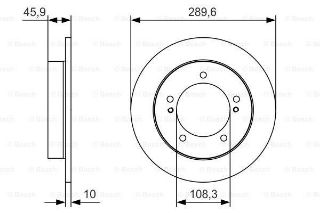 FREN DİSKİ. ÖN. 289.6 MM / 1-8 MM resmi