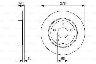 FREN DİSKİ ARKA 2.0:2.5:2.2 D MAZDA 6 (GJ, GL) 13- resmi