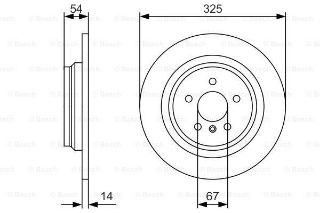 FREN DİSKİ. ARKA. 325 /14-11.4 MM . KAPLAMALI. YÜKSEK KARBON ALAŞIMLI - AMG PAKET OLMAYANLAR İÇİN resmi