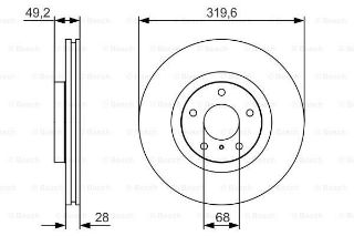 ÖN  FREN AYNASI HAVALI MURANO 06>12 INFINITI M 35 06>12 M 45 06>12 320X5 resmi