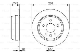 FREN DİSKİ. ARKA. 280 /10-8 MM resmi