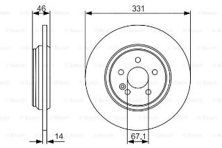 FREN DİSKİ. ARKA. 331 /14-12.3 MM resmi