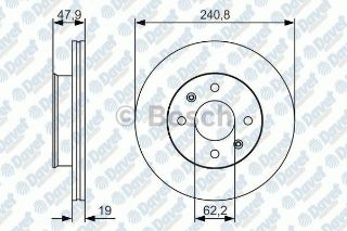 ÖN FREN AYNASI GETZ 1.1-1.3-1.6-1.5CRDİ 02 ABSSİZ 13 JANT 241X19X4DLXHAVALI resmi