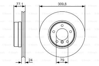ÖN  FREN DİSK BMW E60 E61 310MM resmi