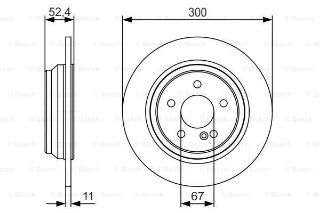 FREN DİSKİ. ARKA. 300 /11-9.3 MM resmi