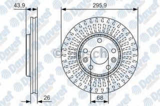 ÖN FREN AYNASI LGN III 07 LATITUDE 10 MGN III 08 SCENİC III 09 296X26X23.4 5D İÇTEN HAV 986479551 resmi
