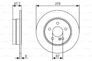 FREN DİSKİ. ARKA. 278 /9-7.3 MM . KAPLAMALI resmi