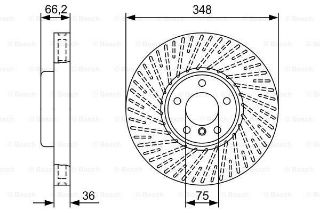 ÖN  SOL FREN DİSKI BMW F10 F07 F11 F12 F01 resmi