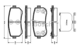 FREN BALATASI ARKA WVA 24320 HYUNDAİ ACCENT ERA 07-11 I20 08-15  I30 07-12 IX20 10-> IX35 10-> SONATA 10-14 CEED 06-12 CERATO 08-> RİO 05-> SPORTAGE 04-11 resmi