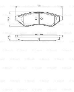 FREN BALATASI CHEVROLET, DAEWOO EPİCA; EVANDA ALF76396496; CHE96496763; CHE96496766; DAO96496763; resmi