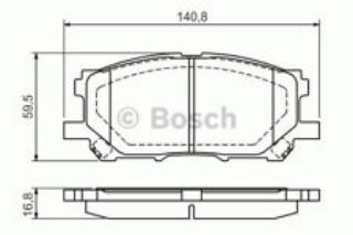 ÖN BALATA LEXUS RX 03-08 resmi