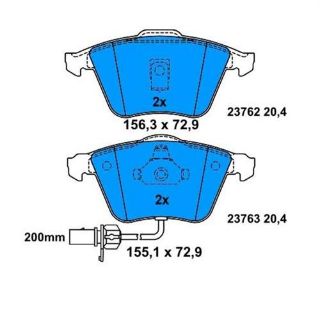ÖN BALATA FİŞLİ AUDI A6 2.4 2.5 3.0 QUATTRO 97-1.05 - 0986TB2436 resmi