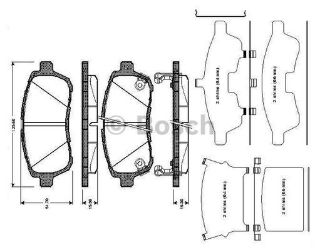 ÖN BALATA FİESTA VI 1.4-1.4TDCİ 1.6 TDCI 08 SWİFT 10 JUSTY 07 MAZDA II 07 SIRİON 08 0986TB3010 resmi