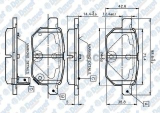 FREN BALATASI ARKA WVA 24610 AURIS 1.4D-4D 1.4VVTI 1.6VVTI 2.0D 4D 2.2D 03.2007-> resmi