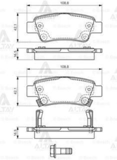 FREN BALATASI ARKA E.NO:0986TB3014 WVA 24635 HONDA CR-V III 2.0 I-VTEC 2.2I CTDI  01/2007-> resmi