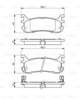 DİSK BALATA MAZDA-MX-I-II5 98-- AR GDB1140 resmi