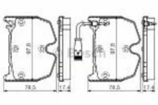 ÖN BALATA MERCEDES W220 S600 S55 02-05 C215 L63 CL65 CL600 01-06 C219 CLS 55 AMG 05-12 0986TB2452 resmi